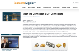 Connector supplier Meet-the-Connector_-SMP-Connectors